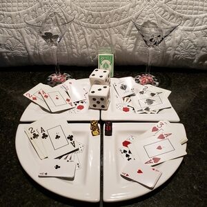 Martini Glasses/Card Gaming Bundle.